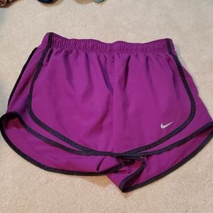 Purple Nike dry fit shorts